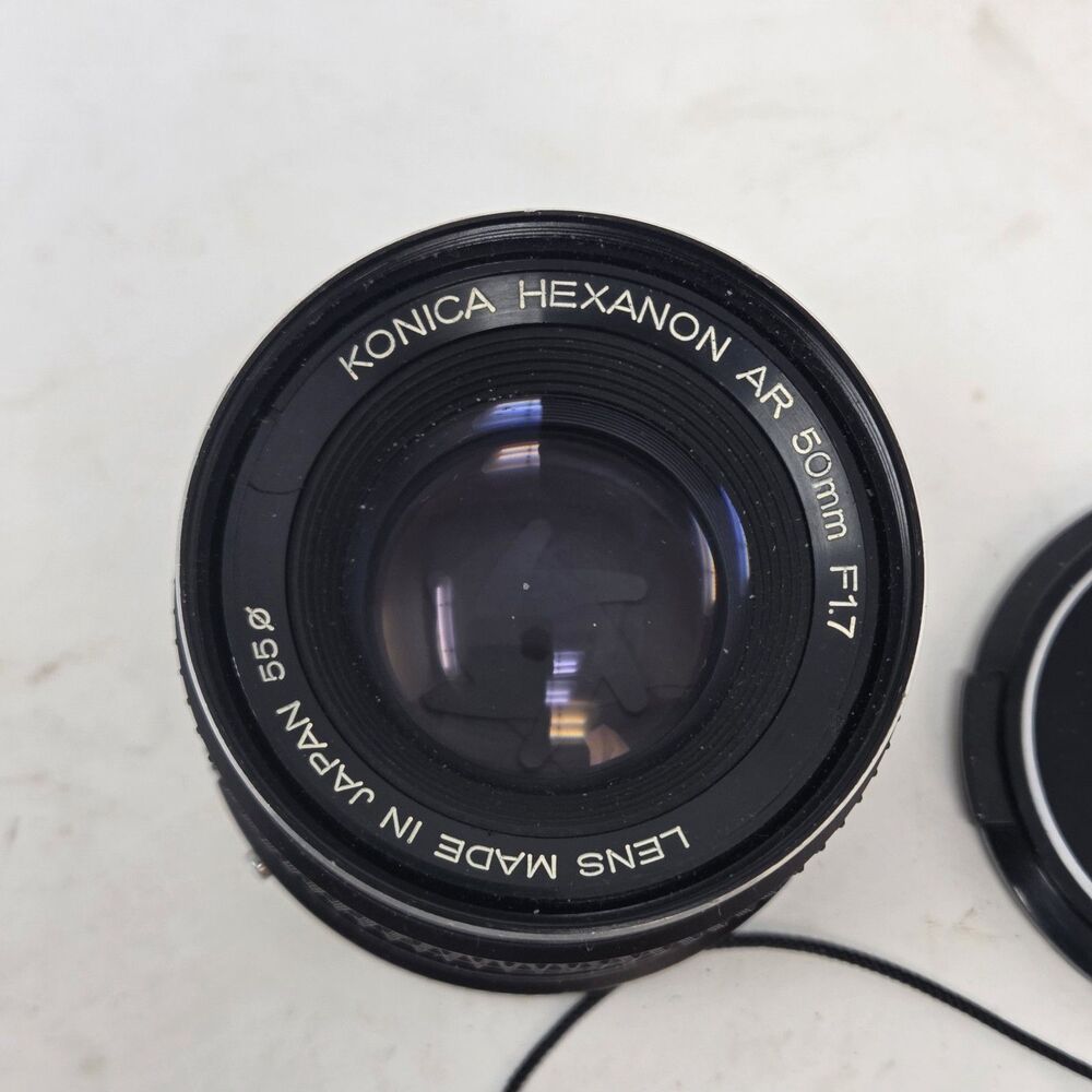 Konica Hexanon AR 50mm f/1.7 AE Lens Konica AR Mount w/ Cap Japan Vintage‎